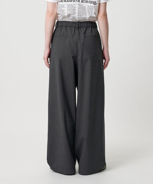 BEAUTY&YOUTH UNITED ARROWS（ビューティーアンドユースユナイテッドアローズ）の「毛ポリエステルブレンド ワイドタックパンツ（その他パンツ・レディース・ダークブラウン/ダークグレー/モカ・XS/S/M/L）」の21枚目の写真