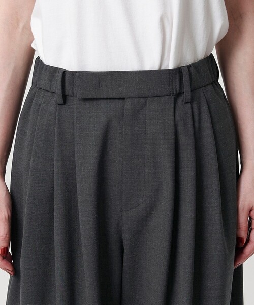 BEAUTY&YOUTH UNITED ARROWS（ビューティーアンドユースユナイテッドアローズ）の「毛ポリエステルブレンド ワイドタックパンツ（その他パンツ・レディース・ダークブラウン/ダークグレー/モカ・XS/S/M/L）」の22枚目の写真