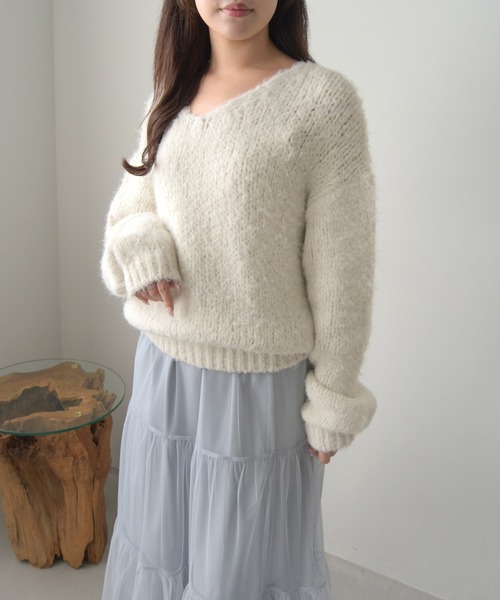 セール】一部店舗限定 2025秋冬新作 ニット×チュールスカート