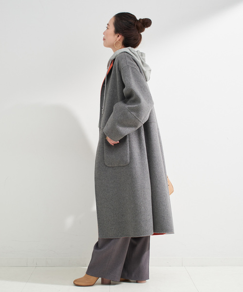 S120ブレンドリバーシブルコート（ノーカラーコート）｜B.C STOCK