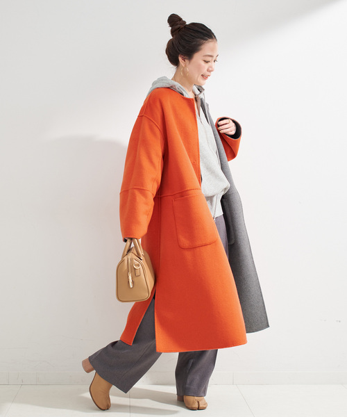 S120ブレンドリバーシブルコート（ノーカラーコート）｜B.C