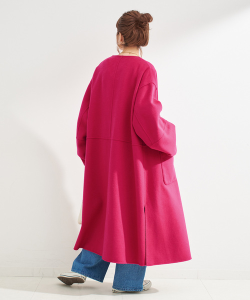 S120ブレンドリバーシブルコート（ノーカラーコート）｜B.C STOCK