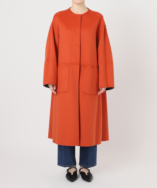 S120プレンドリバーシブルコート B.C STOCK ノーカラーコート コート S120ブレンドリバーシブルコート