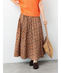 Lugnoncure（ルノンキュール）の「ペイズリー柄コットンギャザースカート（スカート）」