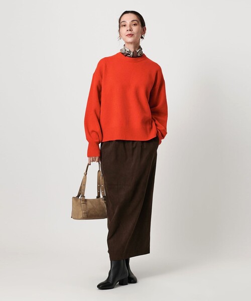 ウールカシミヤ アクア クルーネックニット（ニット/セーター