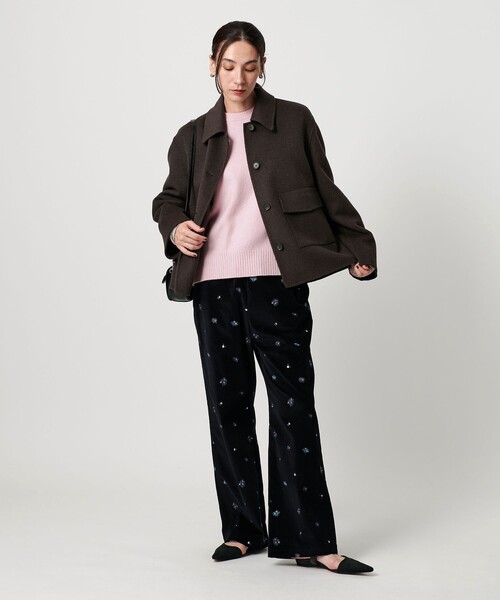 BEAUTY&YOUTH UNITED ARROWS（ビューティーアンドユースユナイテッドアローズ）の「ウールカシミヤ アクア クルーネックニット（ニット/セーター・レディース・ダークグレー/ベージュ/オレンジ/ピンク/オフホワイト・FREE）」の19枚目の写真