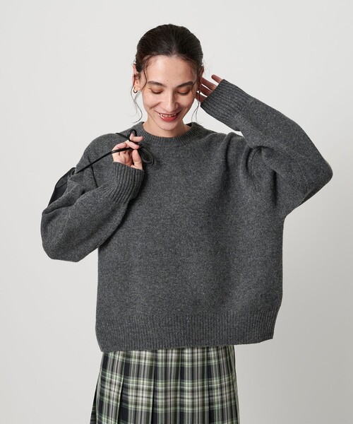 ウールカシミヤ アクア クルーネックニット（ニット/セーター