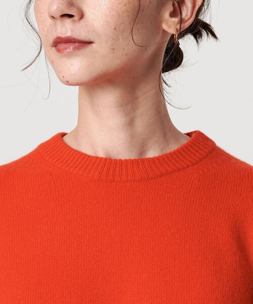 ウールカシミヤ アクア クルーネックニット（ニット/セーター
