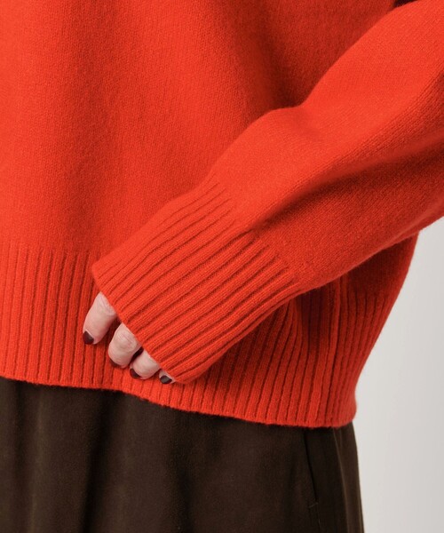 ウールカシミヤ アクア クルーネックニット（ニット/セーター