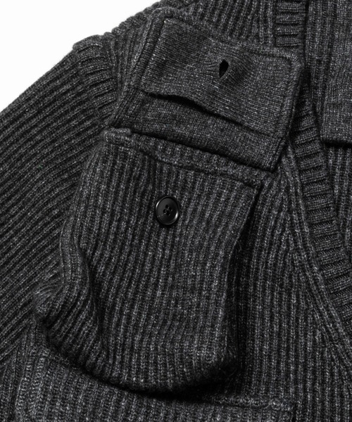 meanswhile(ミーンズワイル)の「Detachable Knit Luggage JKT(ベスト・メンズ・ブラック・3(L))」の5枚目の写真