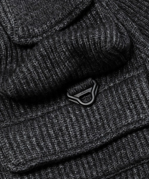 meanswhile(ミーンズワイル)の「Detachable Knit Luggage JKT(ベスト・メンズ・ブラック・3(L))」の6枚目の写真