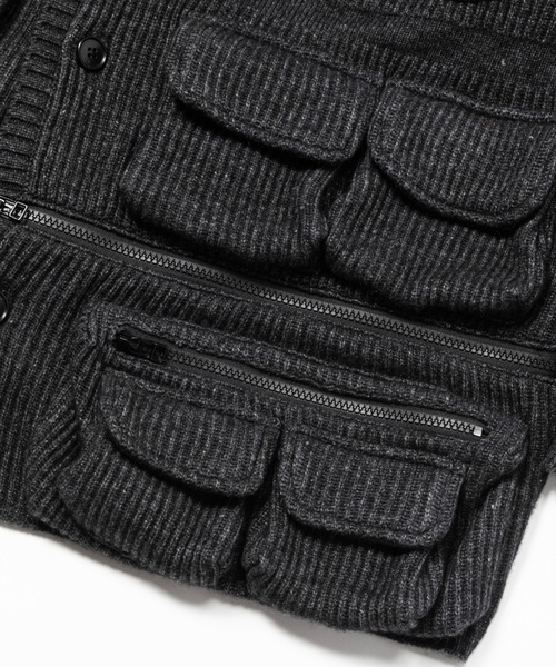 meanswhile(ミーンズワイル)の「Detachable Knit Luggage JKT(ベスト・メンズ・ブラック・3(L))」の7枚目の写真