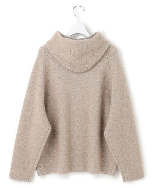 ラクーンブレンドダブルフェイス ニット フーディー（カーディガン