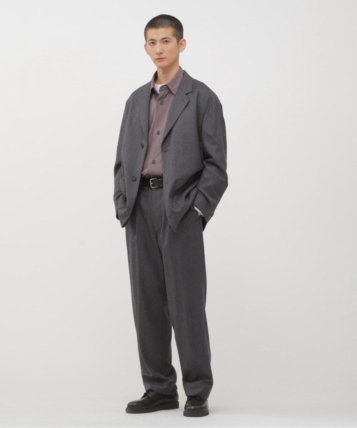 MILLED FINE WOOL TWILL（テーラードジャケット）｜MARGARET HOWELL