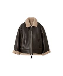 styling/(スタイリング)のラムレザーフライトジャケット(モッズコート)