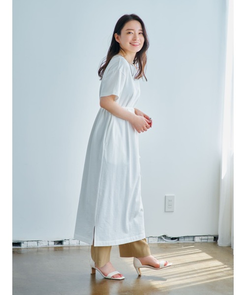 COHINA（コヒナ）の「ライトスウェットTワンピース 【低身長・小柄女性】（ワンピース・レディース・ホワイト・REGULAR/SHORT）」の12枚目の写真