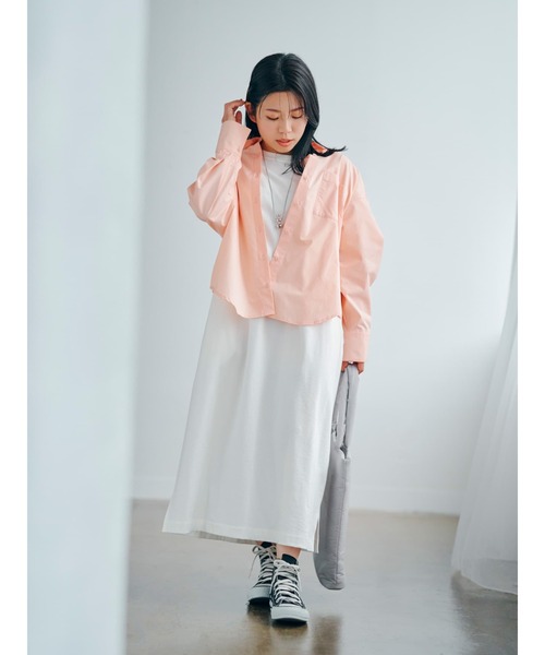 COHINA（コヒナ）の「ライトスウェットTワンピース 【低身長・小柄女性】（ワンピース・レディース・ホワイト・REGULAR/SHORT）」の14枚目の写真