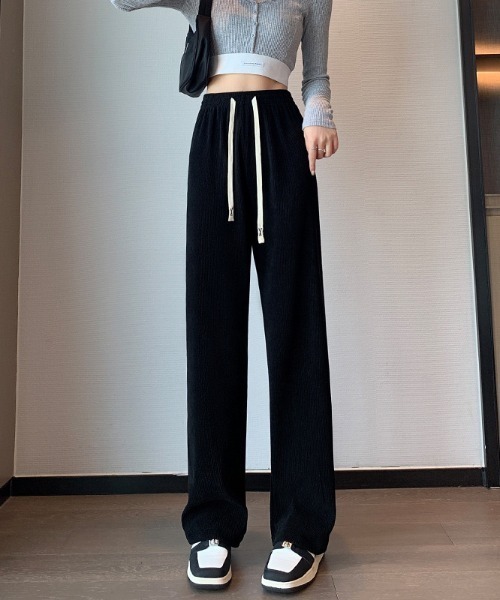 Beststore（ベストストア）の「コーデュロイパンツ　 春秋冬  ワイドパンツ（その他パンツ・レディース・ブラック/オフホワイト/グレー・M/L/XL）」の11枚目の写真