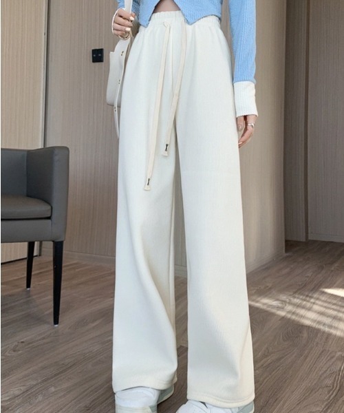 Beststore（ベストストア）の「コーデュロイパンツ　 春秋冬  ワイドパンツ（その他パンツ・レディース・ブラック/オフホワイト/グレー・M/L/XL）」の20枚目の写真