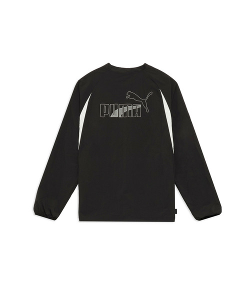 PUMA（プーマ）の「PUMA プーマ ユニセックス レトロ カラーブロック オーバーサイズド クルー（スウェット・メンズ・ブラック・SMALL/X-LARGE/XX-LARGE/MEDIUM/LARGE）」の2枚目の写真