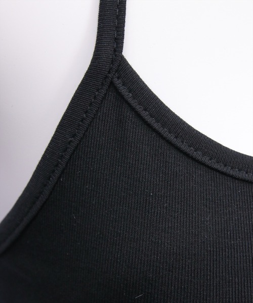 clear（クリア）の「ホルターキャミ付きチェックカットチュールトップス［韓国ファッション ガーリー］（Tシャツ/カットソー・レディース・ブラック/ブラウン・F）」の17枚目の写真