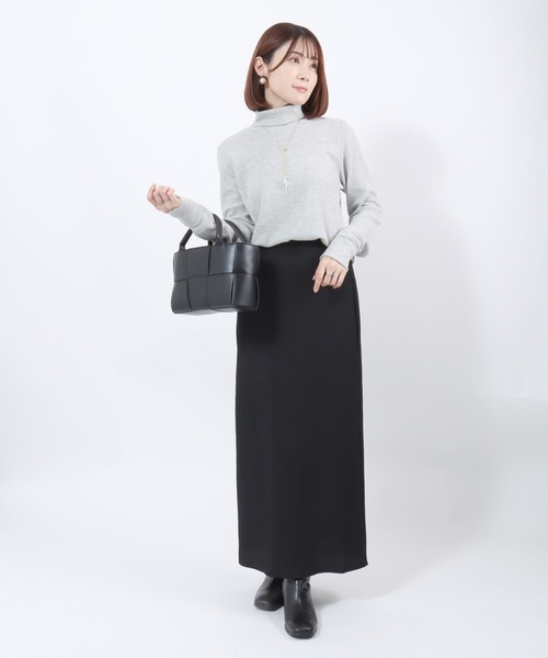 HANES(ヘインズ)の「Hanes(ヘインズ)ワッフルタートルネックロングスリーブTシャツ/パックT レディース(Tシャツ/カットソー・レディース・アイボリー/ネイビー/グレー・FREE)」の21枚目の写真
