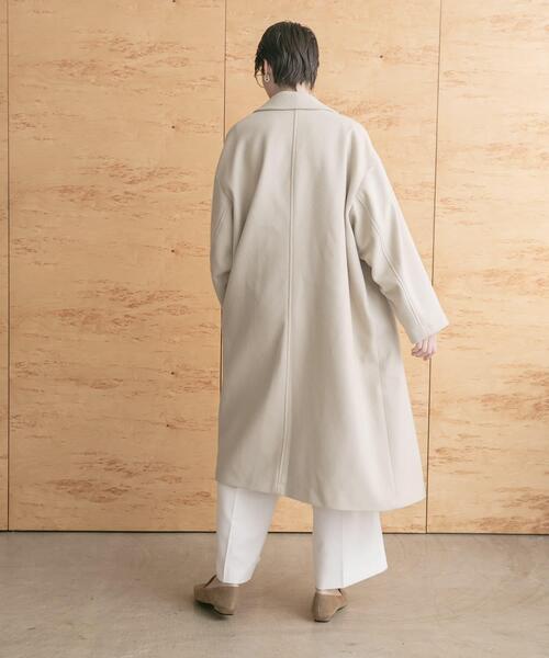 URBAN RESEARCH（アーバンリサーチ）の「スーパー140ウールチェスターコート（チェスターコート・レディース・ブラック/ライトベージュ/グリーン系その他・38/36）」の10枚目の写真