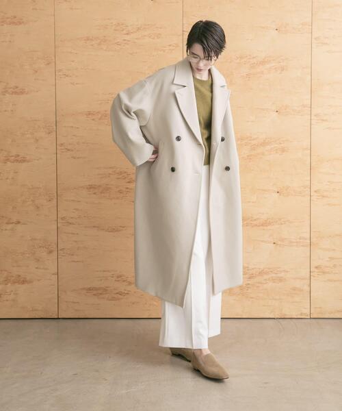 URBAN RESEARCH（アーバンリサーチ）の「スーパー140ウールチェスターコート（チェスターコート・レディース・ブラック/ライトベージュ/グリーン系その他・38/36）」の11枚目の写真