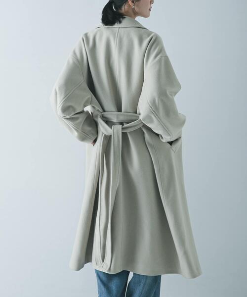 URBAN RESEARCH（アーバンリサーチ）の「スーパー140ウールチェスターコート（チェスターコート・レディース・ブラック/ライトベージュ/グリーン系その他・38/36）」の13枚目の写真