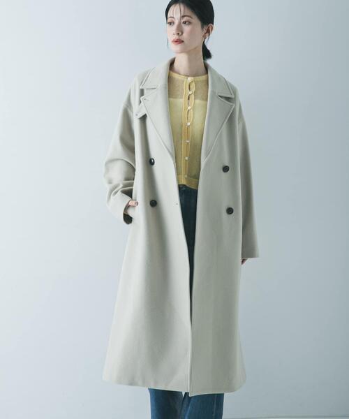 URBAN RESEARCH（アーバンリサーチ）の「スーパー140ウールチェスターコート（チェスターコート・レディース・ブラック/ライトベージュ/グリーン系その他・38/36）」の14枚目の写真