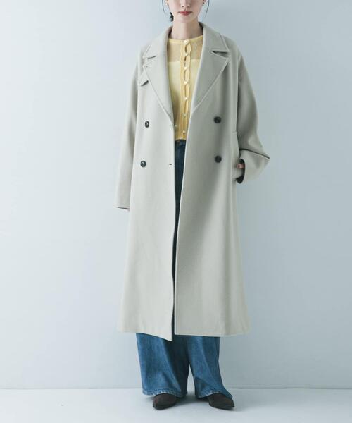 URBAN RESEARCH（アーバンリサーチ）の「スーパー140ウールチェスターコート（チェスターコート・レディース・ブラック/ライトベージュ/グリーン系その他・38/36）」の15枚目の写真