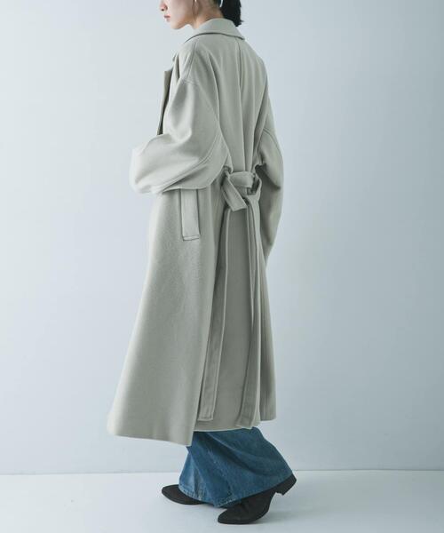 URBAN RESEARCH（アーバンリサーチ）の「スーパー140ウールチェスターコート（チェスターコート・レディース・ブラック/ライトベージュ/グリーン系その他・38/36）」の16枚目の写真