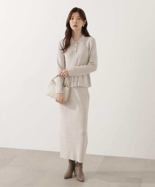 PROPORTION BODY DRESSING（プロポーションボディドレッシング）の「【青島心さん着用】ポロペプラムＳＥＴＵＰ / 1215240004（ワンピース・レディース・ネイビー/ピンク/オフホワイト・P/S/MEDIUM）」の8枚目の写真