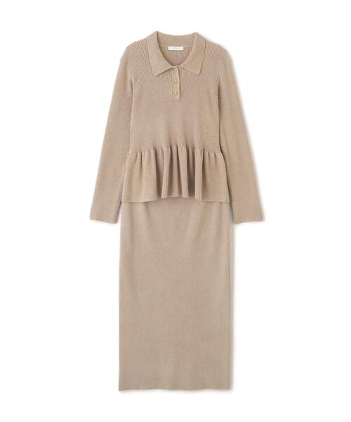 PROPORTION BODY DRESSING（プロポーションボディドレッシング）の「【青島心さん着用】ポロペプラムＳＥＴＵＰ / 1215240004（ワンピース・レディース・ネイビー/ピンク/オフホワイト・P/S/MEDIUM）」の10枚目の写真