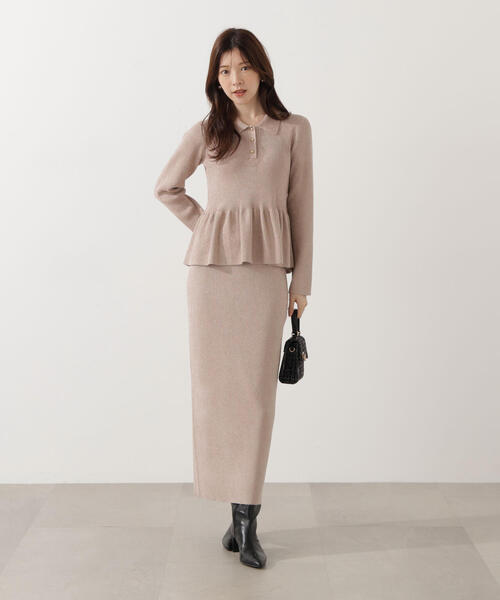 PROPORTION BODY DRESSING（プロポーションボディドレッシング）の「【青島心さん着用】ポロペプラムＳＥＴＵＰ / 1215240004（ワンピース・レディース・ネイビー/ピンク/オフホワイト・P/S/MEDIUM）」の13枚目の写真