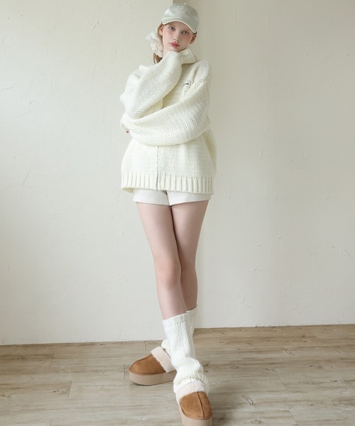 Seemi.】ニットレッグウォーマー（レッグウォーマー）｜Seemi