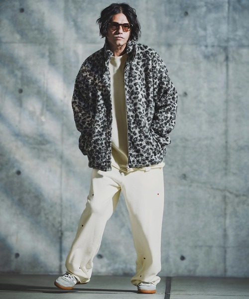 GLIMCLAP(グリムクラップ)の「mp14137-Card Stitch Emblem Sweat pants スウェットパンツ(192-034-gla-cf)(スウェットパンツ・メンズ・ブラック/オフホワイト/ミックスグレー/ブラウン系その他・S/M/L)」の15枚目の写真