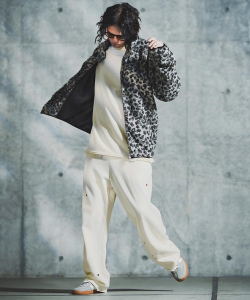 GLIMCLAP(グリムクラップ)の「mp14137-Card Stitch Emblem Sweat pants スウェットパンツ(192-034-gla-cf)(スウェットパンツ・メンズ・ブラック/オフホワイト/ミックスグレー/ブラウン系その他・S/M/L)」の16枚目の写真