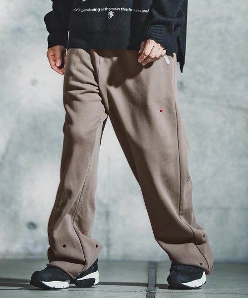 GLIMCLAP(グリムクラップ)の「mp14137-Card Stitch Emblem Sweat pants スウェットパンツ(192-034-gla-cf)(スウェットパンツ・メンズ・ブラック/オフホワイト/ミックスグレー/ブラウン系その他・S/M/L)」の17枚目の写真