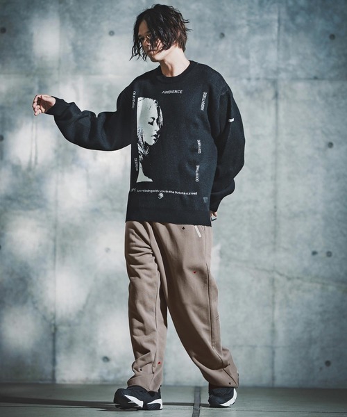 GLIMCLAP(グリムクラップ)の「mp14137-Card Stitch Emblem Sweat pants スウェットパンツ(192-034-gla-cf)(スウェットパンツ・メンズ・ブラック/オフホワイト/ミックスグレー/ブラウン系その他・S/M/L)」の19枚目の写真