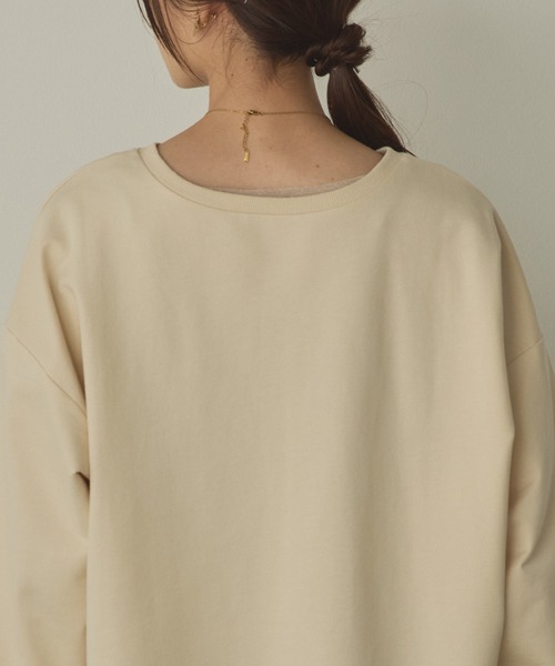 hunch（ハンチ）の「【WEB限定/別注】2WAY ハーフジップスウェット（スウェット・レディース・ブラック/カーキ/ネイビー/ライトベージュ・FREE）」の21枚目の写真