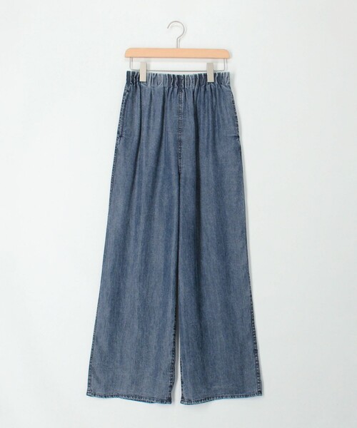 MICO COULIER（ミコクリエ）の「バイオシルクデニムタックワイドフレアパンツ（デニムパンツ・レディース・チャコールグレー/インディゴブルー・38/36）」の20枚目の写真