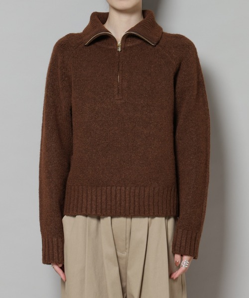 セール】ハーフジップニットプルオーバー（ニット/セーター）｜NANO