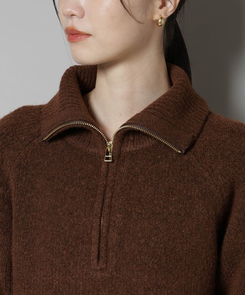 セール】ハーフジップニットプルオーバー（ニット/セーター）｜NANO
