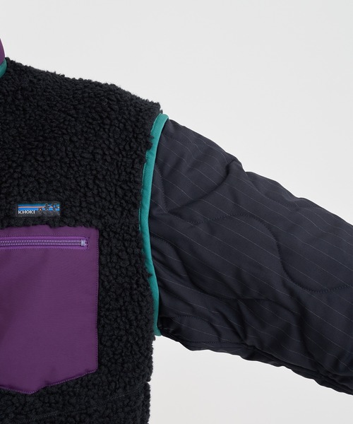 KHOKI（コッキ）の「【KHOKI/コッキ】Freece-texture jacket（その他アウター・メンズ・ブラック/カーキ・2/4/3）」の7枚目の写真