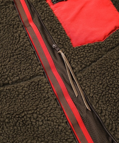 KHOKI（コッキ）の「【KHOKI/コッキ】Freece-texture jacket（その他アウター・メンズ・ブラック/カーキ・2/4/3）」の4枚目の写真