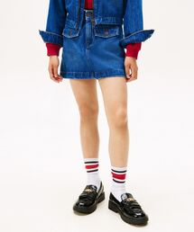 TOMMY HILFIGER | GIRLS デニムセミタイトミニスカート(スカート)