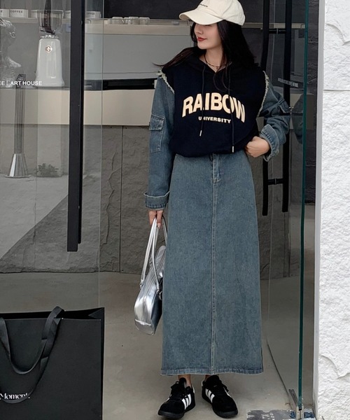 FAVORITO(ファヴォリート)の「異素材切り替えセットアップ(セットアップ・レディース・レッド/ベージュ/ネイビー/ブラック・F)」の20枚目の写真