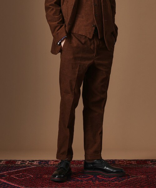 40ｃｔ＆525（フォーティーカラッツアンドゴーニーゴ）の「【Sサイズ～】ドビーキャラメルコールスラックス（その他パンツ・メンズ・ダークブラウン/カーキ系6・05/04/03/02/01）」の2枚目の写真