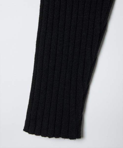 soduk カットニットセーター ブラック soduk（スドーク）の「cut cut knit sweater（ニット/セーター）」 - WEAR